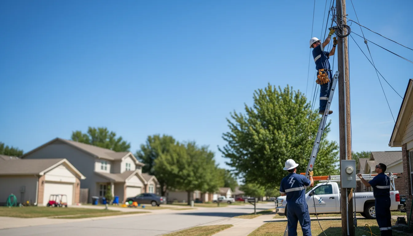 Residential electrician providing installation services in Secor, IL